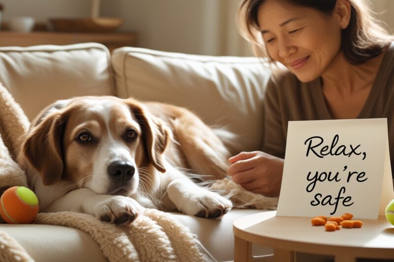 How to Help a Fearful Dog Relax Through Mental Exercises